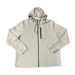 NWT Member's Mark Mens Everyday Full Zip Kangaroo Pocket Long Active Grey Medium